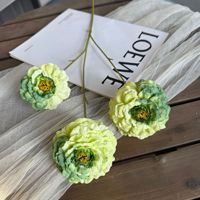 Bunga Peony Plastik Buatan Tangan 3 Kepala Berkualitas Tinggi, Realistis, Alami, Modern, Dapat Digunakan Kembali, untuk Dekorasi Rumah, Pernikahan, Hari Valentine