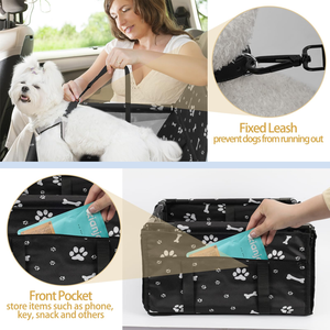 Asiento Elevador para Perros para Coche, Asiento de Seguridad Transpirable y Plegable para Mascotas, Bolsas de Viaje Lavables para Perros - Product Image 3