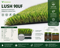Gazon artificiel Verdigrass écologique haute densité, doux, 30 mm, de qualité supérieure, en forme de C, pour aménagement extérieur de villa, sans plomb et non toxique