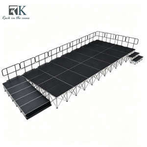 เวทีอลูมิเนียมคุณภาพสูง เวทีอัจฉริยะสำหรับงานอีเว้นท์ พร้อมทางลาดและบันได สำหรับงานแต่งงานและคอนเสิร์ต - Product Image 1