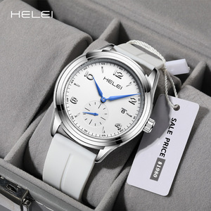 RELOJ DE CUARZO <span class=keywords><strong>HELE</strong></span> Reloj de hombre resistente al agua de moda informal Cronógrafo de cuarzo Cross-Border-Piece Hair - Product Image 3