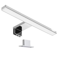 Applique murale LED moderne pour salle de bain, indice de protection IP44, montage mural, lampes décoratives pour miroir de salle de bain, à intensité variable, commande tactile, finition chromée