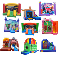 Château gonflable arc-en-ciel en PVC de haute qualité - Trampoline extérieur pour enfants, structure de saut gonflable de qualité commerciale pour les fêtes