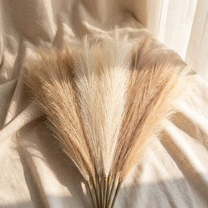 Flores Artificiales de Pampa de Seda Hechas a Mano, 7 Ramas Pequeñas de 45cm, Decorativas para Bodas, Graduaciones, Día de la Madre, en Venta - Product Image 3