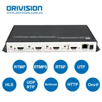 H.264 4K @ 30Hz 4 قناة HDMI جهاز تشفير IPTV دعم SRT RTSP RTMP 4K HD التشفير