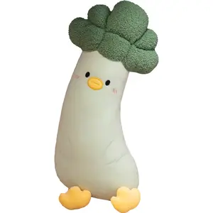 2023促销玩具定制蔬菜转长鸡蘑菇垫毛绒动物玩具毛绒枕头有趣的礼物