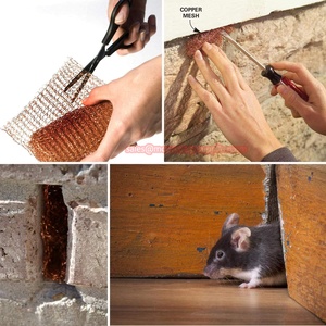 Accessoires en maille de cuivre tricotée, fil de laine d'acier, <span class=keywords><strong>anti</strong></span>-<span class=keywords><strong>chauve</strong></span>-<span class=keywords><strong>souris</strong></span>, écologique, clôture solide, lutte antiparasitaire - Product Image 5