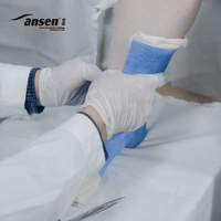 Bande de plâtre en fibre de verre légère, imperméable et à prise rapide, en polymère synthétique, pour usage orthopédique hospitalier