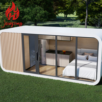 Villa miniature préfabriquée modulaire en acier, capsule de couchage pour le camping, capsule spatiale, maison pour application hôtelière, bureau à domicile