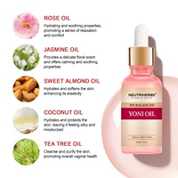 Oem Marque Privée Personnalisée Herbes Végétaliennes Produits d'Hygiène Féminine Huile Essentielle de Yoni de Rose pour Femmes