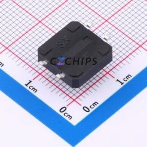 BX-TS-26-12128TT Tactile Switch SMD-4P,12x12mm Switch Single Pole Single Throw Round Button 2.6N Vertical Mount - Product Image 2