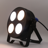 C0B0450-C 4*50W LED plat COB PAR lumières mobiles blanc froid + blanc chaud émettant couleur Chrome corps DMX512 contrôle IP20 DJ