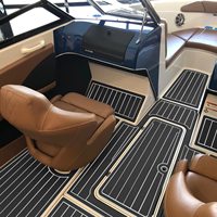 Revêtement de sol marin en mousse EVA auto-adhésive antidérapante pour bateaux, 240*120cm, noir, pour décoration extérieure de bateaux