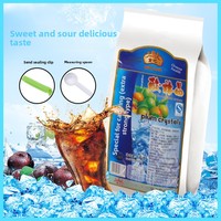 Poudre instantanée aromatisée aux fleurs d'osmanthus et aux prunes aigres Shidi pour boissons aux fruits, usage commercial pour cafés et restaurants, 1 kg, eau glacée, Jiangsu, 18 mois