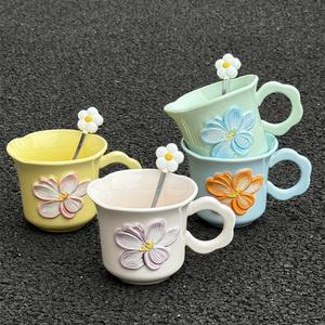 高外观利基设计花杯可爱陶瓷生日礼物纪念品商务礼品 - Product Image 3