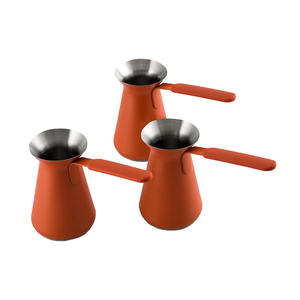 Modern <span class=keywords><strong>Turkish</strong></span> <span class=keywords><strong>Coffee</strong></span> Pot Aço Inoxidável Arabic <span class=keywords><strong>Coffee</strong></span> Pot Cezve Ibrik Tradicional Funciona em todos os Tipos de Fogão para Casa Camping - Product Image 3