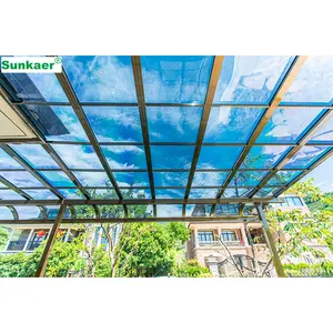 Beste Wahl Aluminium-Sonnensegel Sonnendach Balkon Terrassenabdeckung Fenster Garten PC Regenunterstand Sonnendach