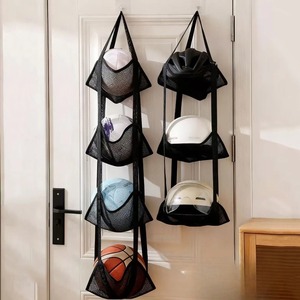 Bolsa de Almacenamiento de Pelotas para Colgar en la Pared, Organizador con Bolsillos de Malla, para Baloncesto, Fútbol, Hogar, Garaje, Equipo Deportivo, Juguetes - Product Image 1