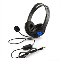 Pabrik Harga 3.5Mm PS4 Kabel Gaming Headphone Headset dengan Mikrofon Volume Kontrol Headband Komputer Headphone