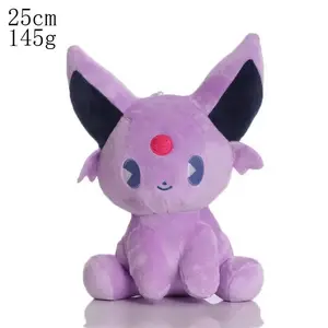 Meistverkaufte Peripherie für Karikatur und Anime 20-25 cm Pokemon Bikachu Gengar gefüttertes Plüschtied gutes Spielzeug Geschenk für Kinder