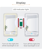 Meilleures ventes Variateur de lumière DC24V 4A 96W, Interrupteur tactile miroir à bouton unique, Capteur LED intelligent IP11 à deux fils, Réglage de la couleur, Détection 1-5mm