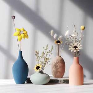 Vase en céramique miniature de style nordique moderne personnalisé, céramique chinoise antique, ornement de maison et cadeau, décoration de maison classique - Product Image 5