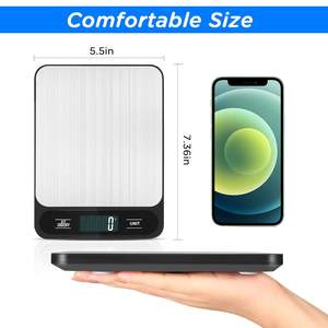 थोक उच्च सटीकता घरेलू जलरोधक 5 किलोग्राम 10 किलोग्राम 1 ग्राम डिजिटल इलेक्ट्रॉनिक खाद्य वजन मशीन रसोई स्केल 5 किलो - Product Image 6