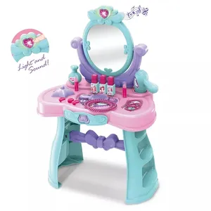 Oyna Pretend Makyaj Oyuncak Kız Dresser Tuvalet Masası