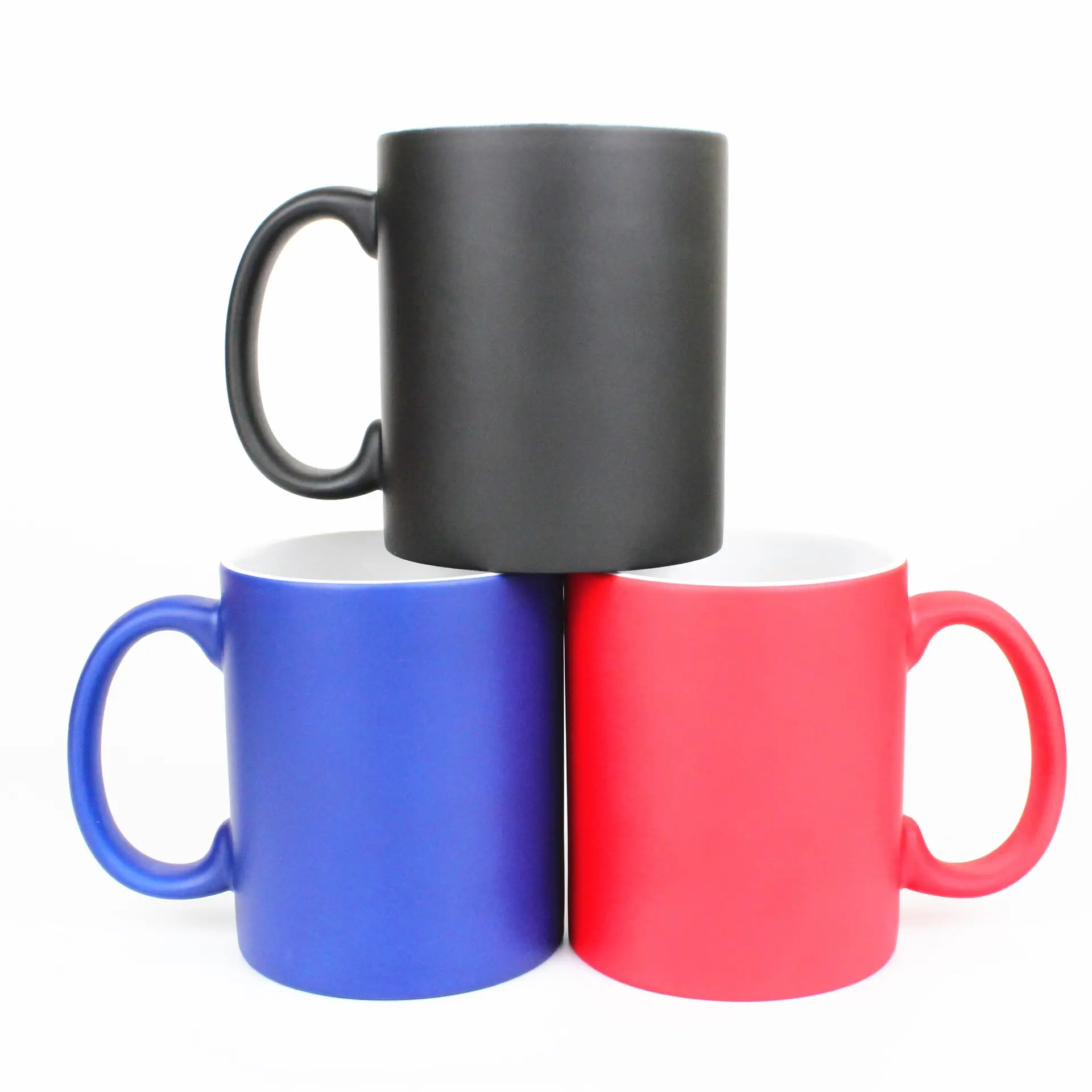 Tazze personalizzate a sublimazione con Logo che cambia colore della tazza da caffè 11oz 330ml tazza magica in bianco