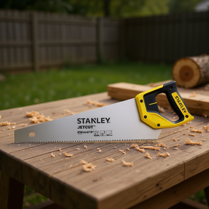 Sierra de mano Stanley Jetcut de 450 mm (18 pulgadas) con hoja de doble material para cortar madera - Product Image 3