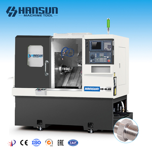 เครื่องกลึงซีเอ็นซีแบบแท่นเอียงความแม่นยำสูง รุ่น HANSUN สำหรับงานปานกลาง ขนาดหัวจับ 5 นิ้ว ระยะเคลื่อนที่ยาว แกนหมุนเดี่ยว ระบบ SynTEC - Product Image 1