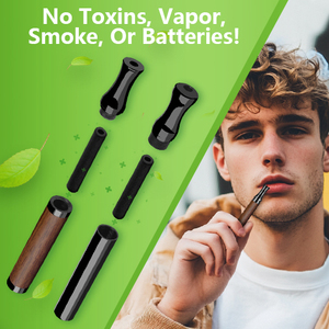 Bằng gỗ thở bổ sung cig thảo dược cig đen và xì gà nhẹ để hút thuốc lá không khói thuốc lá khuếch tán Mặt dây chuyền - Product Image 5