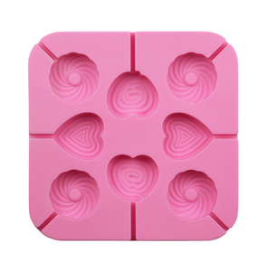 Yongli nouveau best-seller bricolage 8 liens amour cercle <span class=keywords><strong>sucette</strong></span> Silicone <span class=keywords><strong>moule</strong></span> <span class=keywords><strong>sans</strong></span> bâton bricolage cuisson Cycle <span class=keywords><strong>gâteau</strong></span> <span class=keywords><strong>moule</strong></span> - Product Image 2