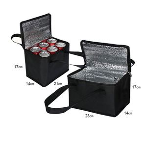 Sac isotherme personnalisé en non-tissé, petit sac isotherme à vin avec fermeture éclair, écologique, réutilisable, pour le déjeuner et les pique-niques - Product Image 2