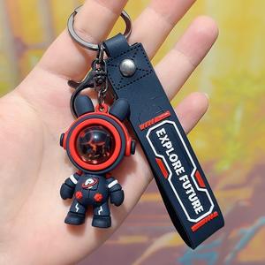 سلسلة مفاتيح كرتونية مخصصة لرائد الفضاء ثلاثية الأبعاد من كلوريد البولي فينيل للطباعة بالأشعة فوق البنفسجية متينة صديقة للبيئة حلقة مفاتيح - Product Image 6