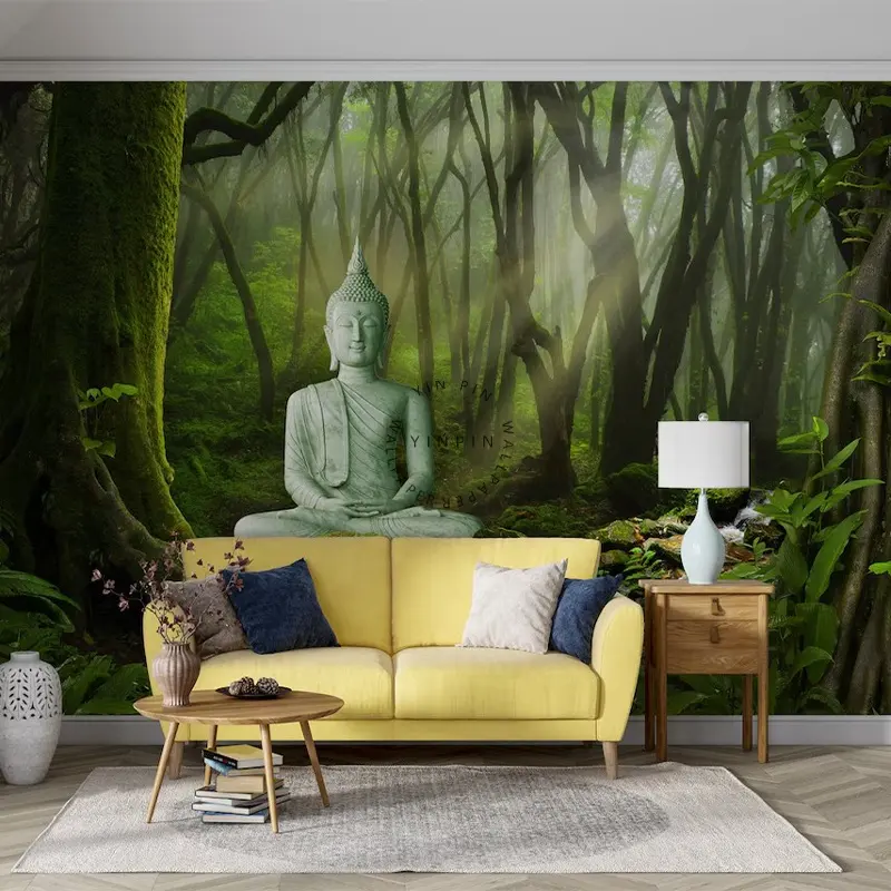 Rừng Tượng Phật bóc và dính giấy dán tường Giấy dán tường thiên nhiên
