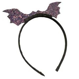 Halloween Accesorios Hair Hoop Party Horror Hairband Glitter Bat Decorative Hair Accessories Dress Up Women Headbands