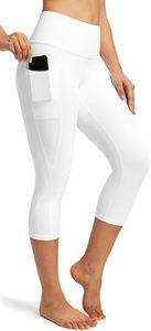 Leggings Capri de Cintura Alta Healthyoga para Mujer, con Bolsillos, Control de Abdomen, Resistentes a las Arrugas, Pantalones de Yoga - Product Image 6