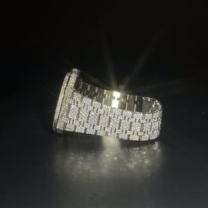 Relógio Clássico Hip Hop Iced Out Personalizado com Diamantes VVS em Aço Inoxidável Automático que Passa no Teste de Diamante - Product Image 5