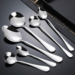 Ensemble de cuillères en acier inoxydable argenté en gros, cuillère de table, couverts, cuillère pour le thé et le café - Product Image 3
