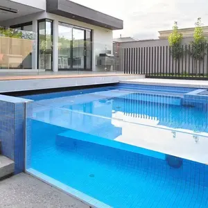 Piscina acrilica 100mm piscina in acrilico trasparente di vetro piscina per il palazzo