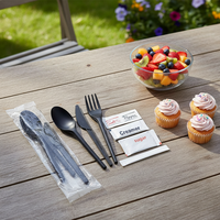 Kit de couverts compostables CPLA Greenday Light Duty 6,5 pouces, couteau, fourchette, cuillère, pour la restauration, les vols, les pique-niques, les restaurants