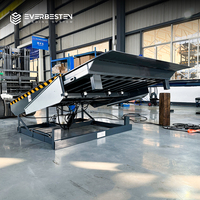 Niveleur de quai télescopique 6-15 tonnes, plateforme en acier Q235, rebord extensible automatique pour quai de chargement de conteneurs