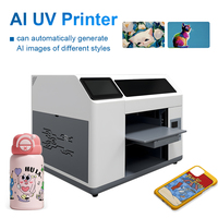 Imprimante UV A3 à tête XP600 CMYKWW pour matériaux plats et cylindriques – Machine d'impression jet d'encre