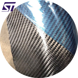 Prepreg 3k 2x2 twill <span class=keywords><strong>tessuto</strong></span> in <span class=keywords><strong>fibra</strong></span> <span class=keywords><strong>di</strong></span> <span class=keywords><strong>carbonio</strong></span> <span class=keywords><strong>tessuto</strong></span> con resina epossidica - Product Image 3