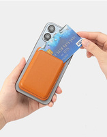 Groothandel Luxe Lederen Magnetische Kaart Portemonnee Stand Voor Iphone Voor Creditcardhouder