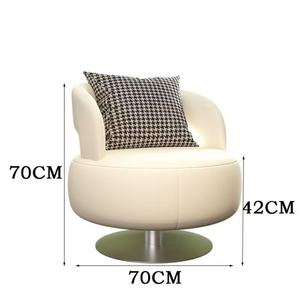 Wholesale Swivel <b>Chair</b> Modern <b>Accent</b> Luxury Swivel <b>Chair</b> Lounge Nordic Designer Leather <b>Chair</b> <b>for</b> <b>Living</b> <b>Room</b> - Product Image 2