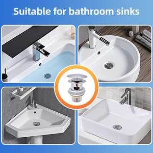 Thép không gỉ lưu vực chất thải thoát nước sàn bồn rửa stoppers lọc nước drainer Pop Up lưu vực waster drainer - Product Image 6