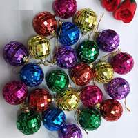 Boule disco miroir géante rotative magique en mousse dorée de 3 cm à 80 cm, décoration de scène de fête, boule disco miroir dorée en gros