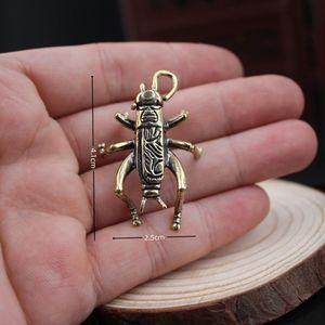 Adorno de Críquet de Latón, Insecto de Cobre Sólido, Decoración de Escritorio, Hogar u Oficina, Estilo Tradicional, Regalo Artesanal - Product Image 3